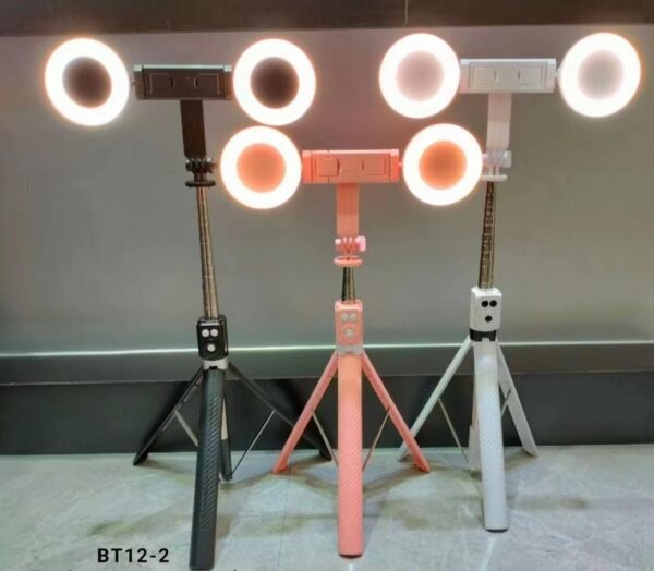 Selfie Stick With Double Light