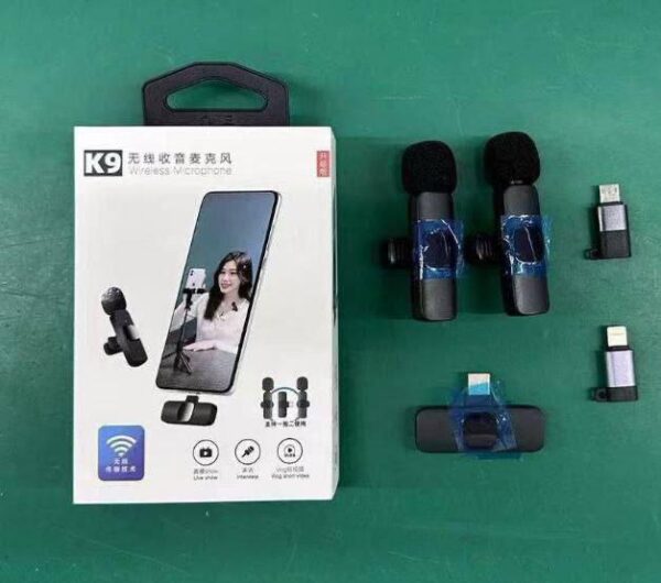 Double wireless mic for all phones