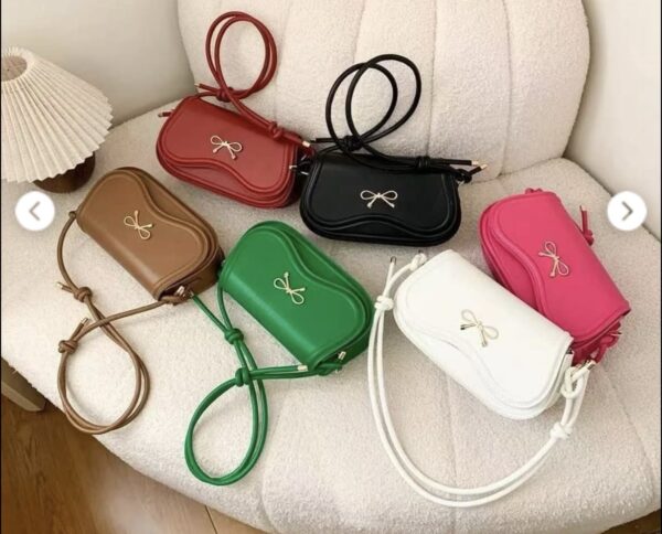 Curve bow tie bag