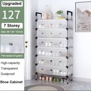 7 steps shoe rack with cover
