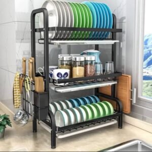 Three layer plate rack