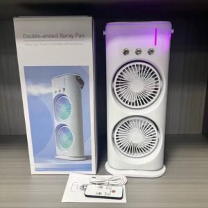 Double rechargeable spray fan