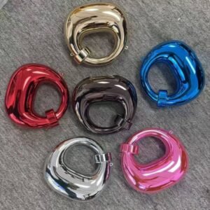 Micro round clutch purse