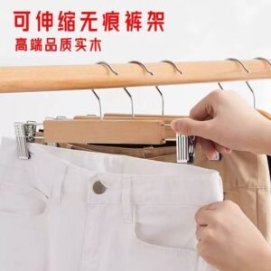 Rectangular wooden hanger(5pcs in a pack)