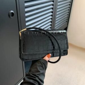 Glossy shoulder bag